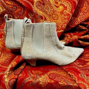 Tabitha Simmons glitter Italian made booties